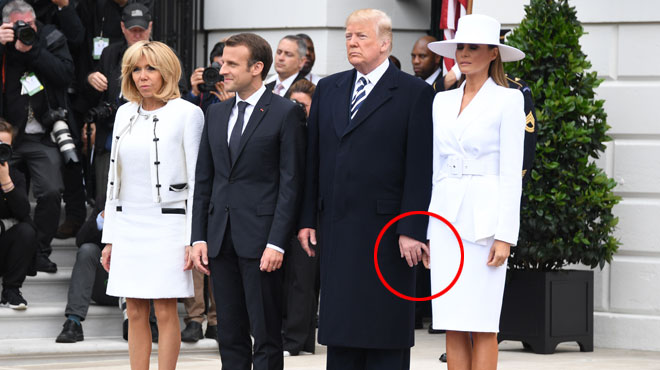 Quand Melania Trump repousse (encore) la main de son mari !