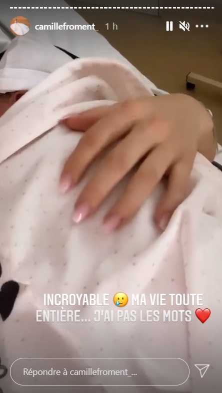 Camille Froment (Mamans et célèbres) est maman ! Première photo avec son bébé !