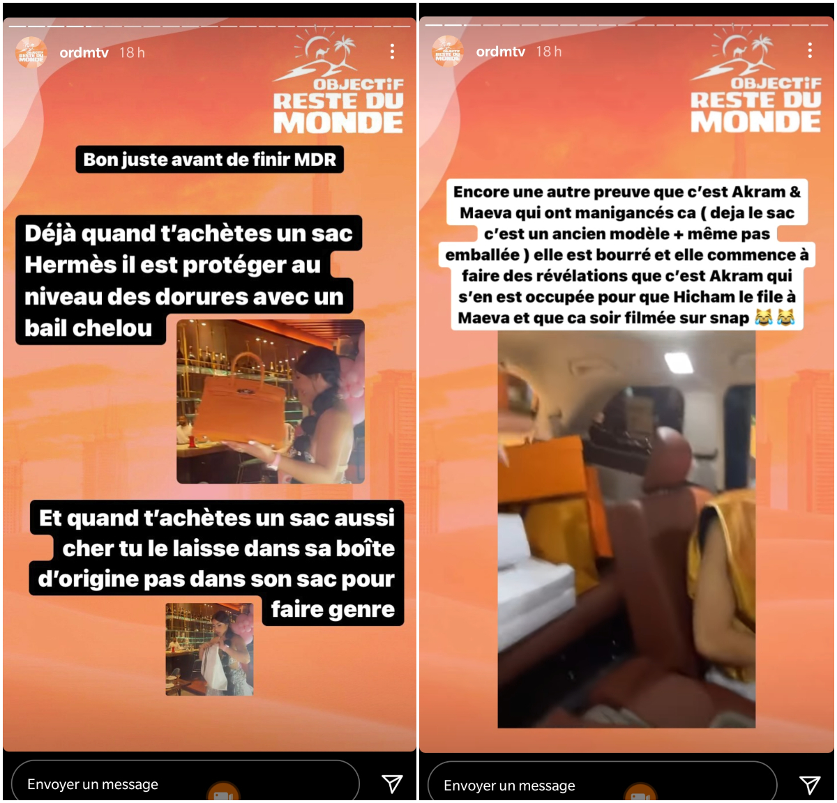  Maeva Ghennam pendant la soirée de ses 24 ans @Instagram