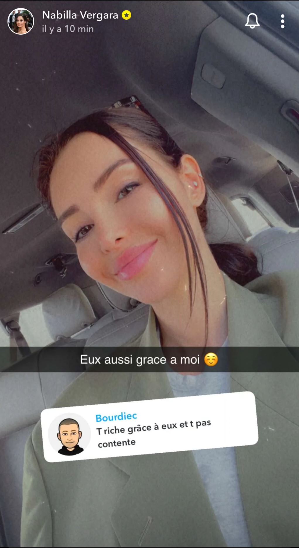 "Allô Nabilla" sur snapchat sans l’accord de Nabilla ? Elle tacle la production !