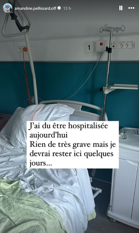 Amandine Pellissard hospitalisée : elle partage un message inquiétant