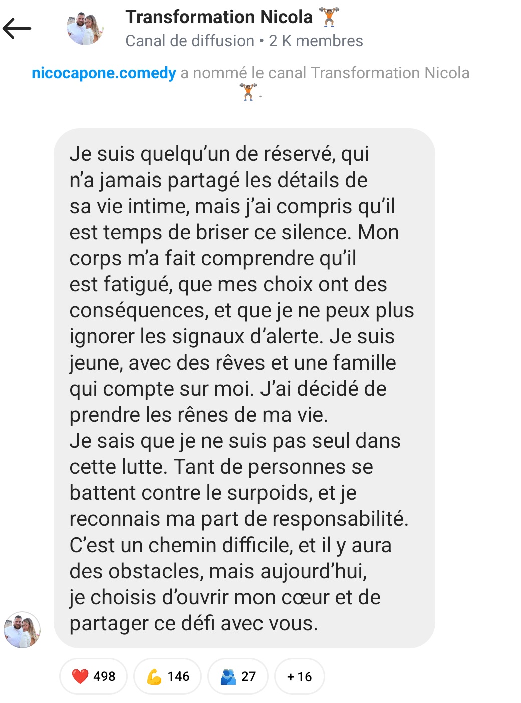 Nico Capone sort du silence et évoque ses problèmes de santé : "Je ne peux plus ignorer les signaux d'alerte"