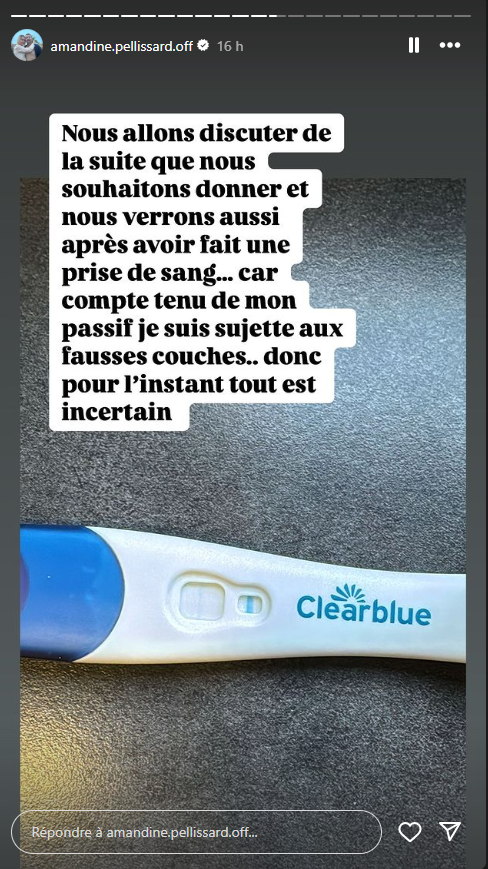 Amandine Pellissard enceinte ? Elle s'exprime après son test de grossesse positif : "Le trait est clair mais…"