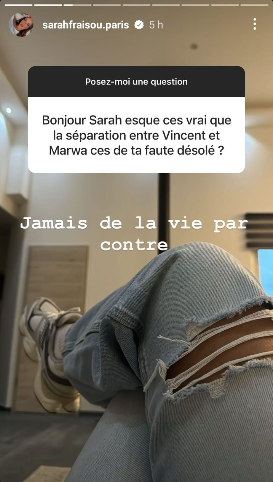 Sarah Fraisou responsable de la rupture entre Marwa et Vincent Queijo ? Elle sort du silence !