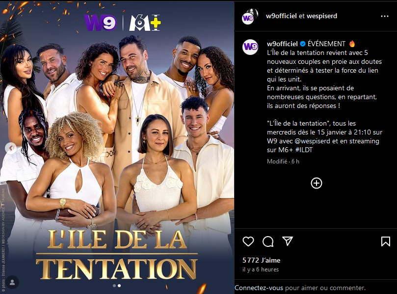 L’île de la tentation bientôt de retour : découvrez les couples, les tentateurs et tentatrices !