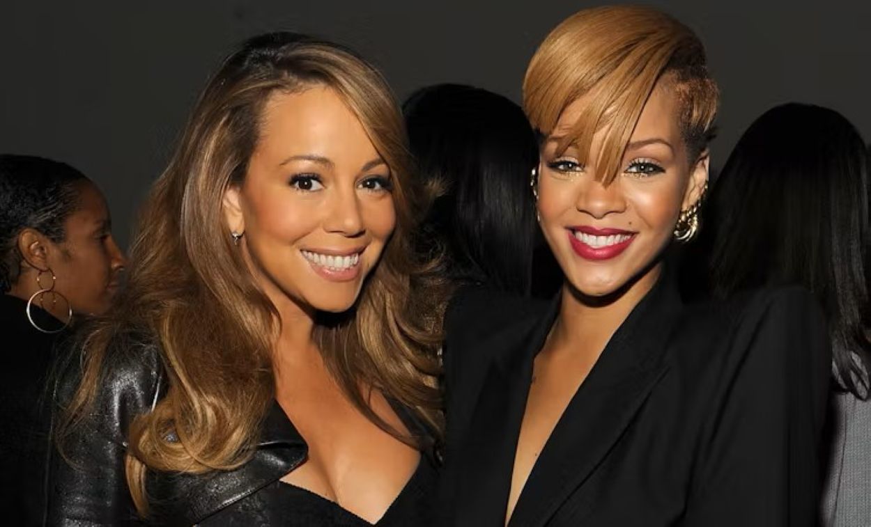 Quand Mariah Carey signe un autographe… sur la poitrine de Rihanna !