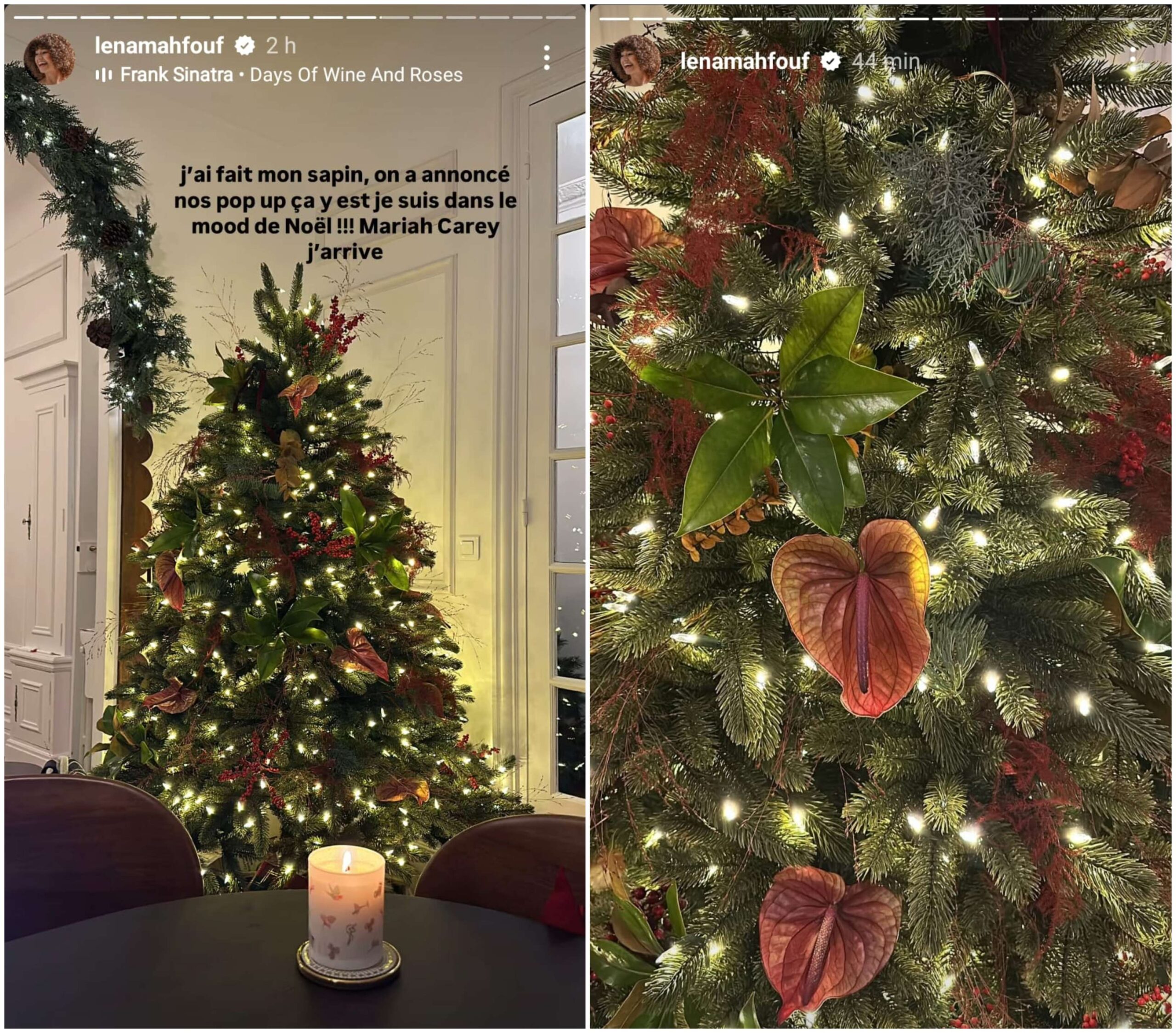 Caroline Receveur, Milla Jasmine, Camille Cerf... Découvrez les sapins de Noël des stars