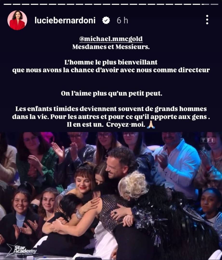 Lucie Bernardoni fait une tendre déclaration à Michaël Goldman : "L’homme le plus bienveillant"