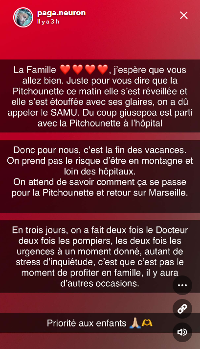 Giuseppa Ciurleo et Paga inquiets pour l’état de santé de leur fille Adrianna : ils prennent une décision radicale