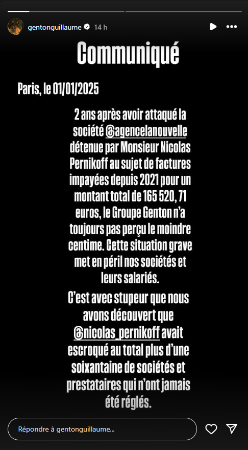 Guillaume Genton règle ses comptes avec un ancien chroniqueur de TPMP : "Rends l’argent"