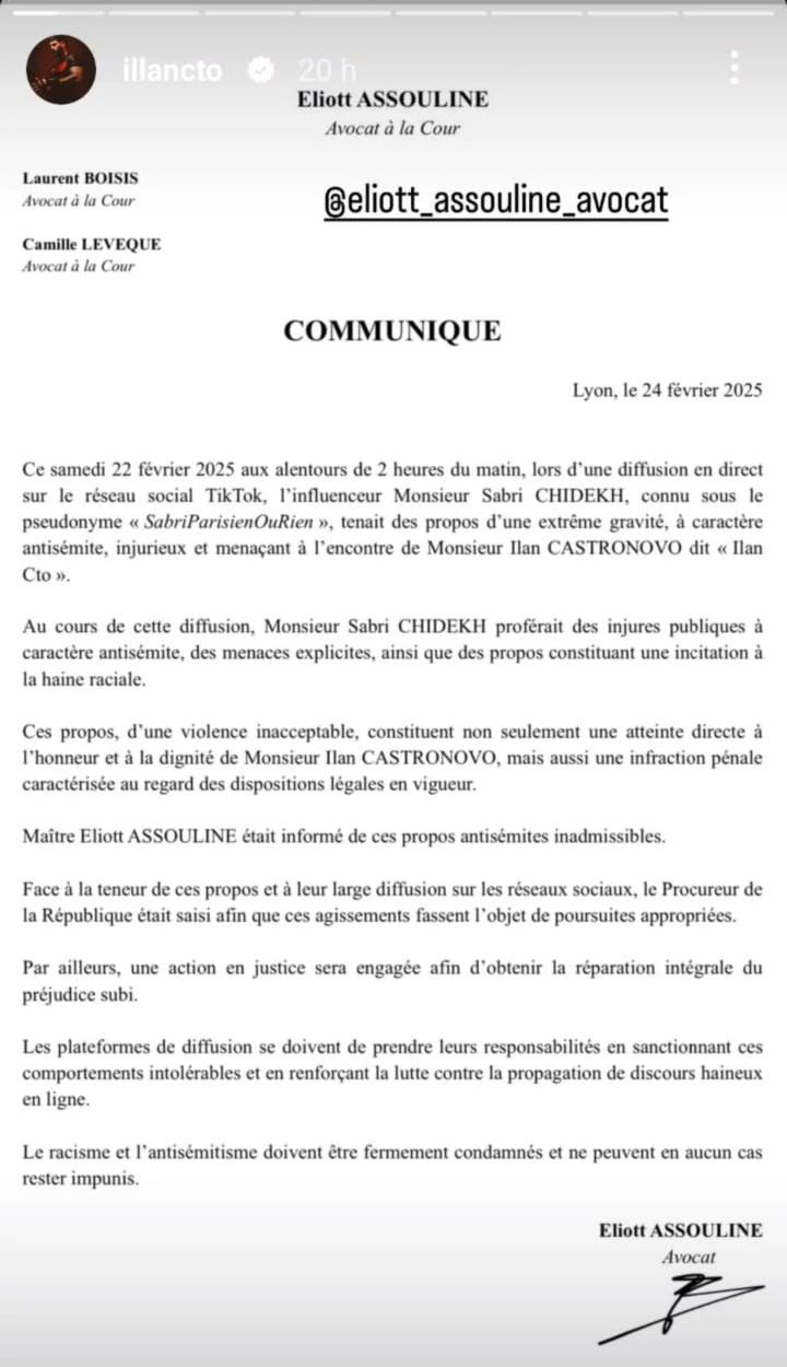 Illan Castronovo victime d'antisémitisme : "Des gens ont jeté des cocktails molotov sur ma maison"