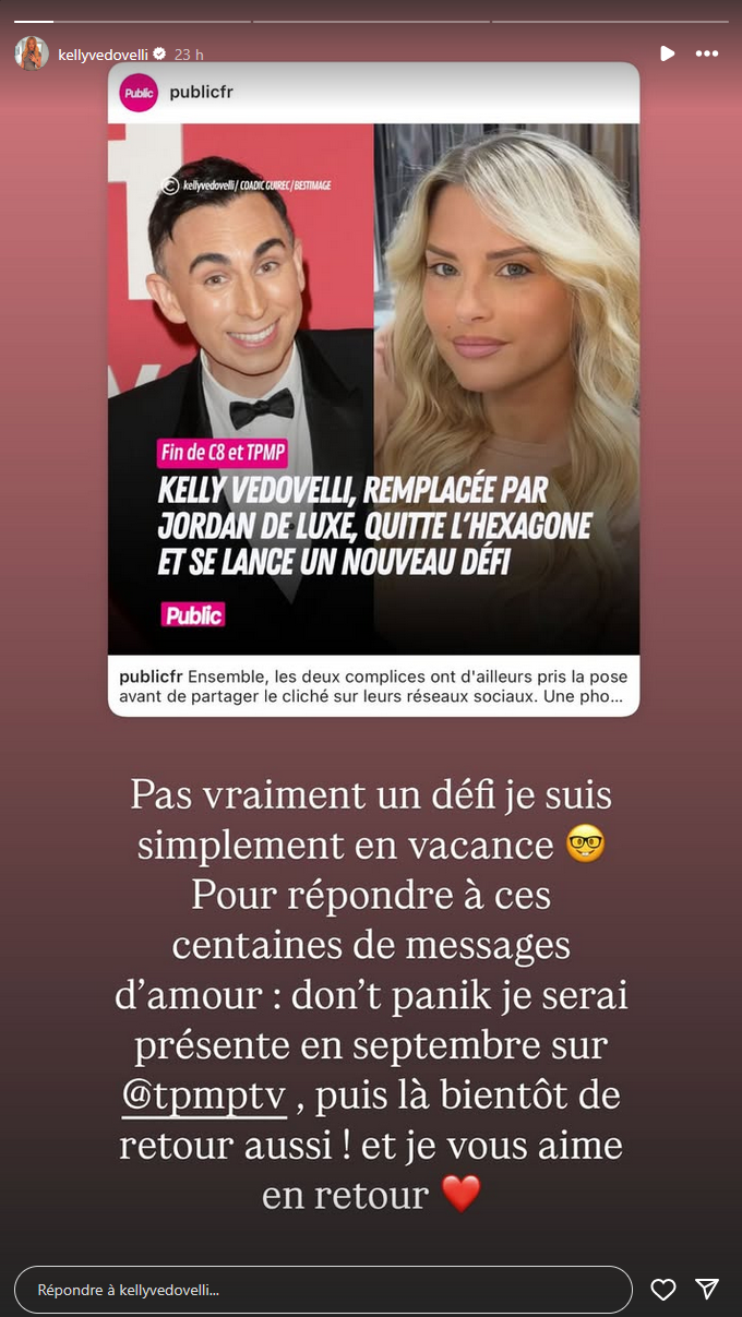 Kelly Vedovelli évincée de Touche pas à mon Poste ? Elle répond enfin !