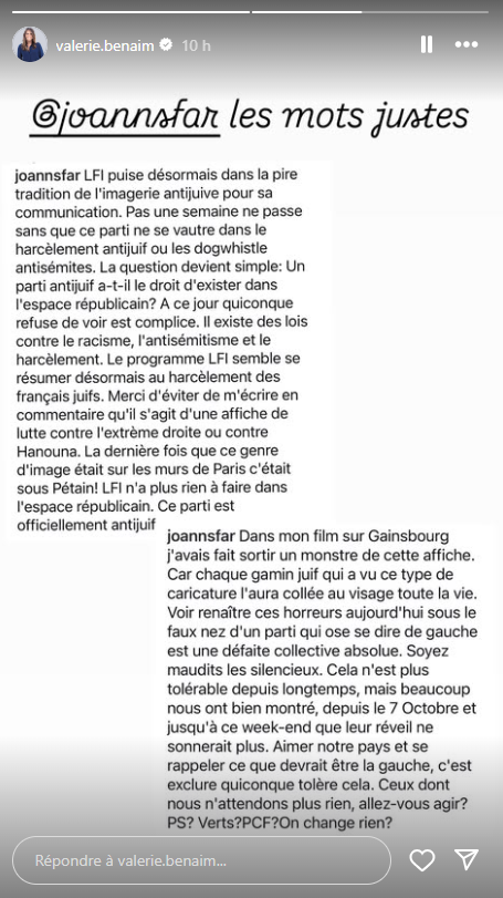 Cyril Hanouna visé par LFI : une affiche provoque la colère… Valérie Bénaïm monte au créneau